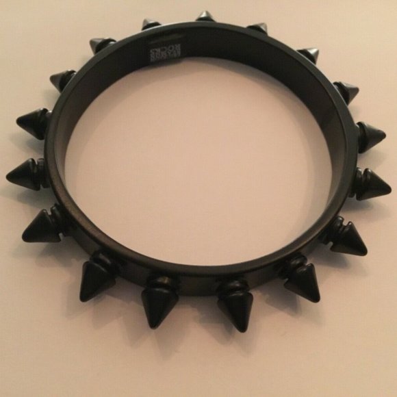 ERICKSON BEAMON ROCKS 4pc GLAM SPIKE BLACK/CRYSTAL BANGLE BRACELET SET/LOT**NEW! - Picture 10 of 10